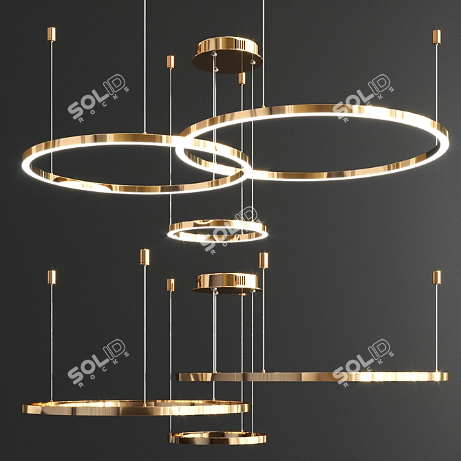 Trend Ring Collection: Modern Lighting 3D model image 4