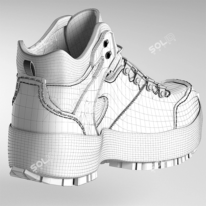 Corona Shoe: Crafted with Quality 3D model image 3
