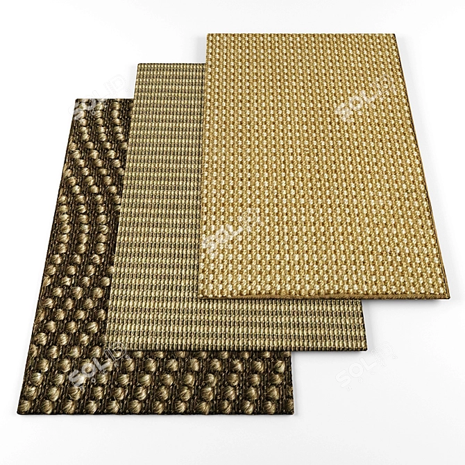 Textured Carpet Collection 3D model image 1