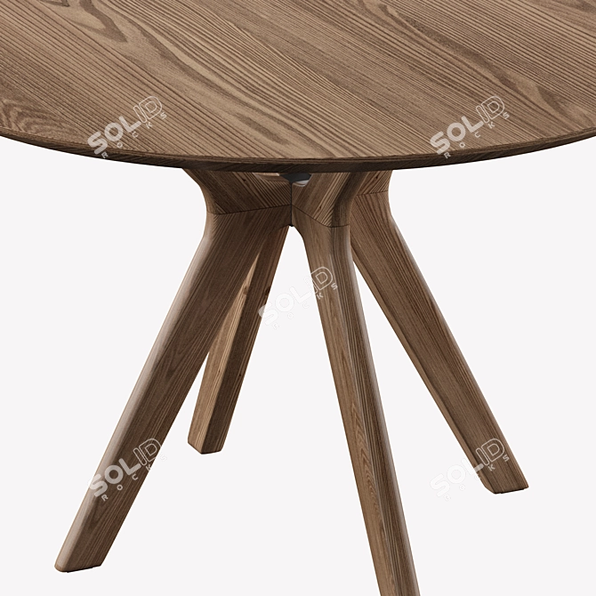 Clark Round Dining Table: Stylish and Versatile 3D model image 2