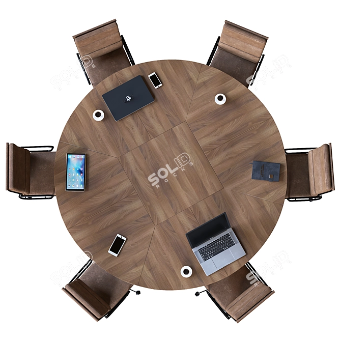 Sleek 2015 Conference Table 3D model image 4