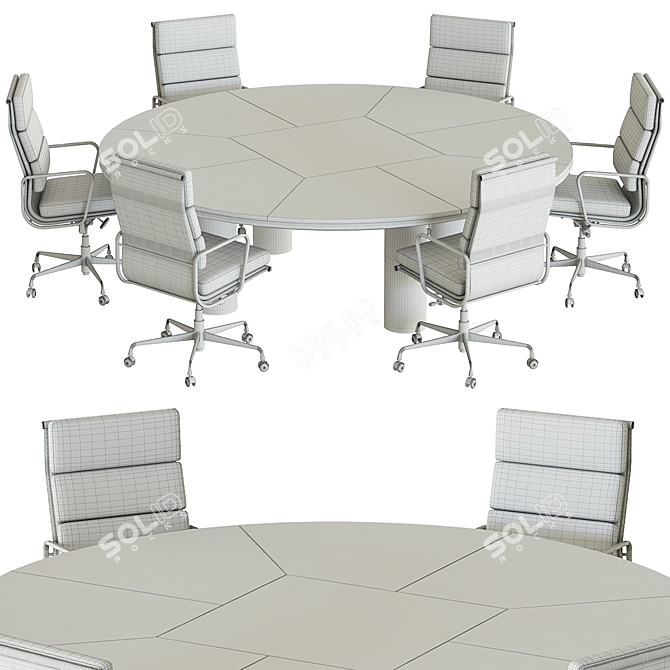 Sleek 2015 Conference Table 3D model image 9