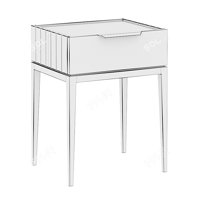 Metropolitan Bedside Table: Sleek and Stylish 3D model image 3