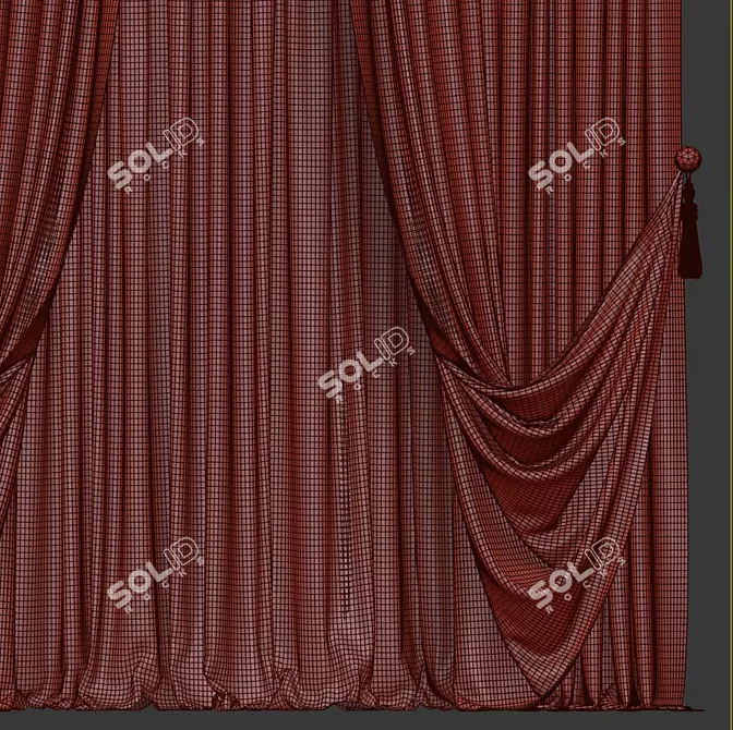 Revamped Curtain 730 3D model image 3