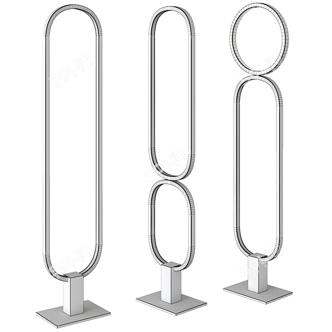 Luciferos File Flex Ags Floor Lamp 3D model image 2