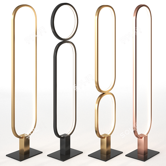 Luciferos File Flex Ags Floor Lamp 3D model image 3