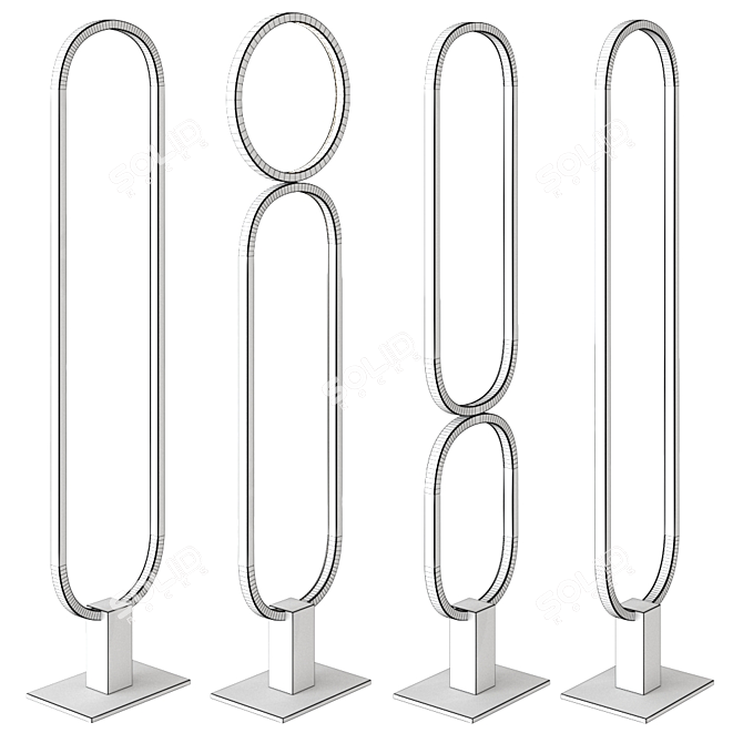 Luciferos File Flex Ags Floor Lamp 3D model image 4