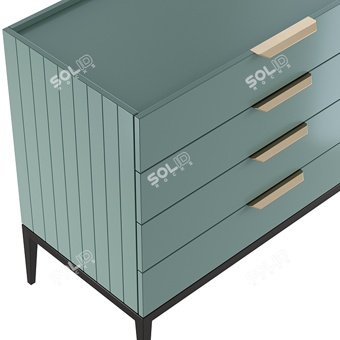 Metropolitan Small Chest: Elegant Storage Solution 3D model image 2