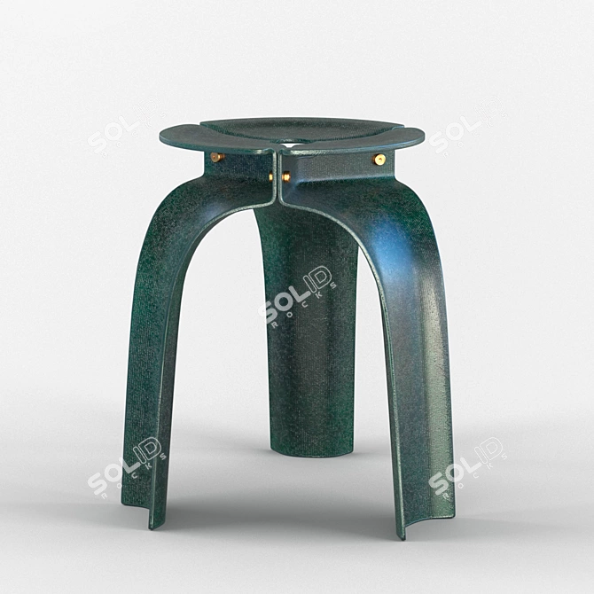 Modular Biodegradable Chair 3D model image 1