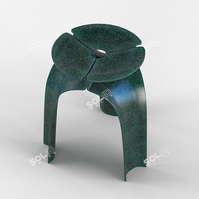 Modular Biodegradable Chair 3D model image 2