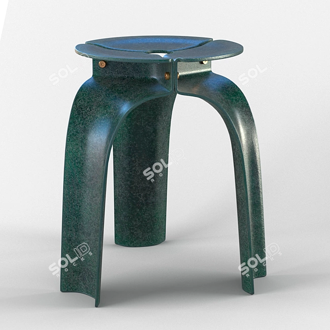 Modular Biodegradable Chair 3D model image 5