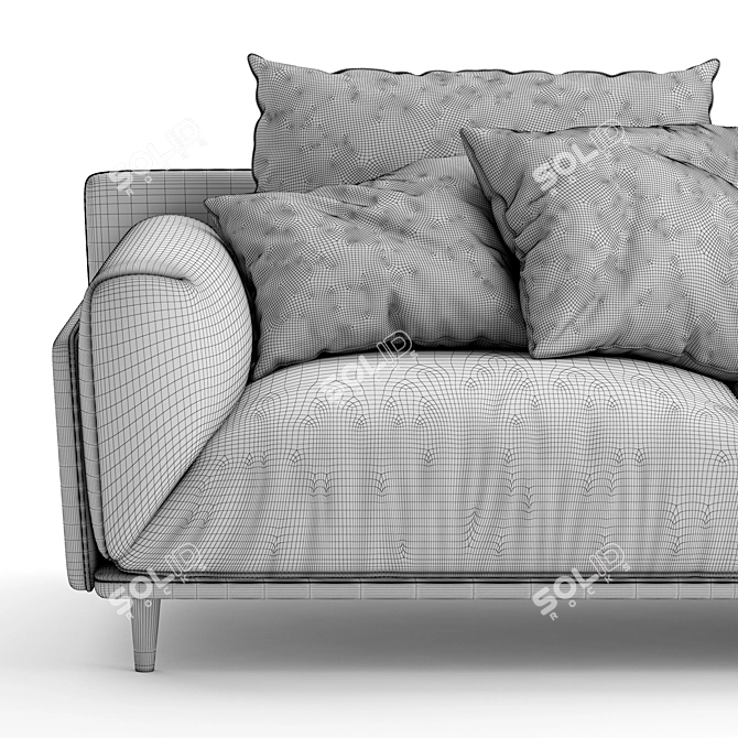 Arflex Faubourg: Modern Design Sofa 3D model image 4