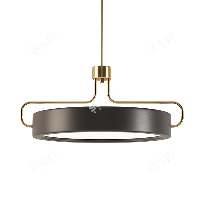 Sleek Pendant Light 002 3D model image 2