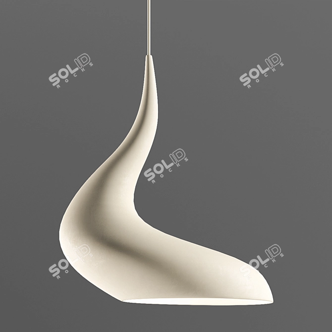 Dollop Pendant: Sleek and Sophisticated 3D model image 1
