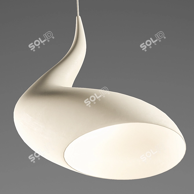 Dollop Pendant: Sleek and Sophisticated 3D model image 2