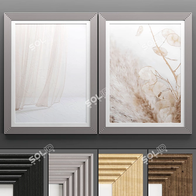 Modern Art Frame 548 - 3D Textured Frames 3D model image 1