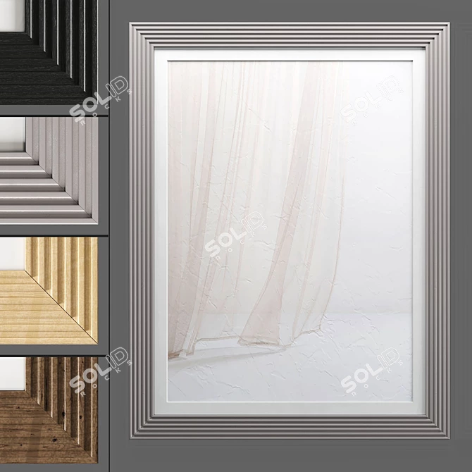 Modern Art Frame 548 - 3D Textured Frames 3D model image 2