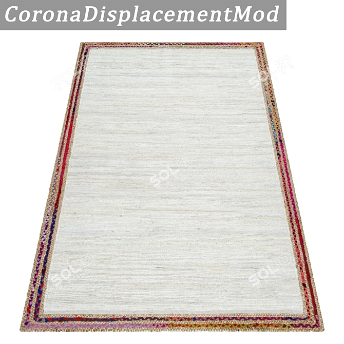 Luxury Textured Carpet Set 3D model image 1