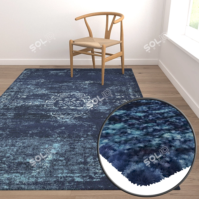 Title: High-Quality Carpet Set 3D model image 5