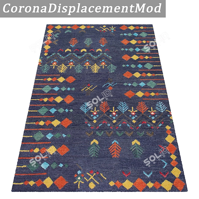 Versatile 3-Piece Carpet Set 3D model image 4