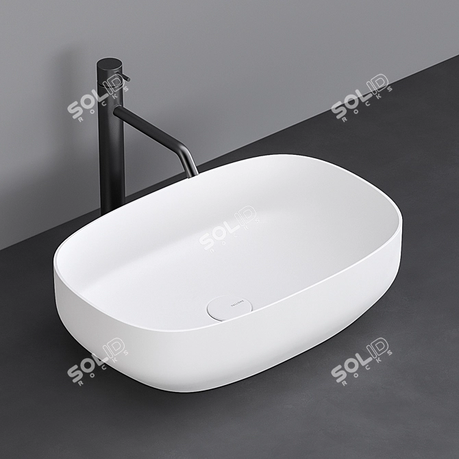 Elegant VALLONE PEYTO III Washbasin 3D model image 1