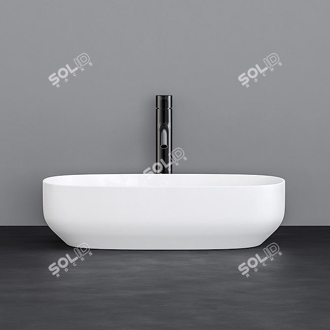 Elegant VALLONE PEYTO III Washbasin 3D model image 2