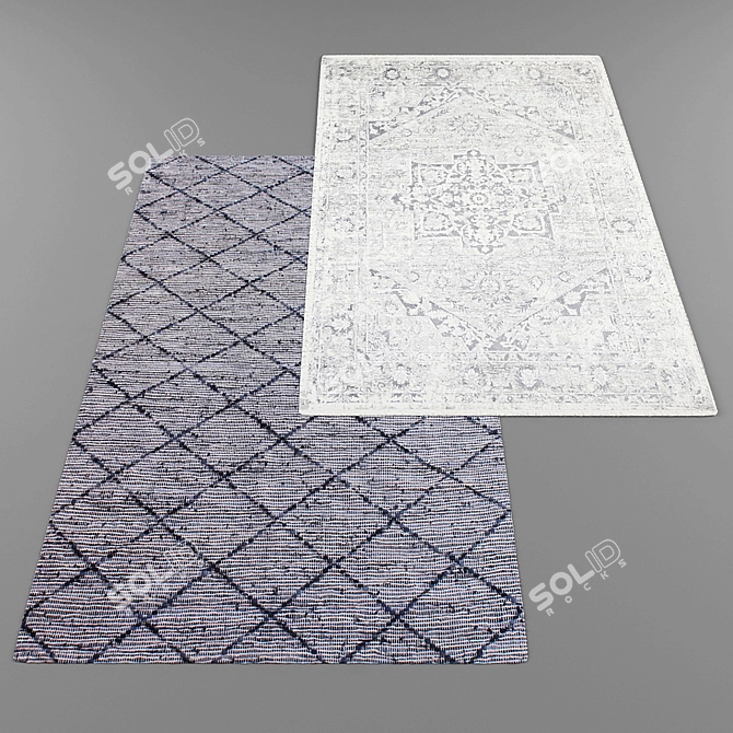 Modern Style Rug Collection 3D model image 2
