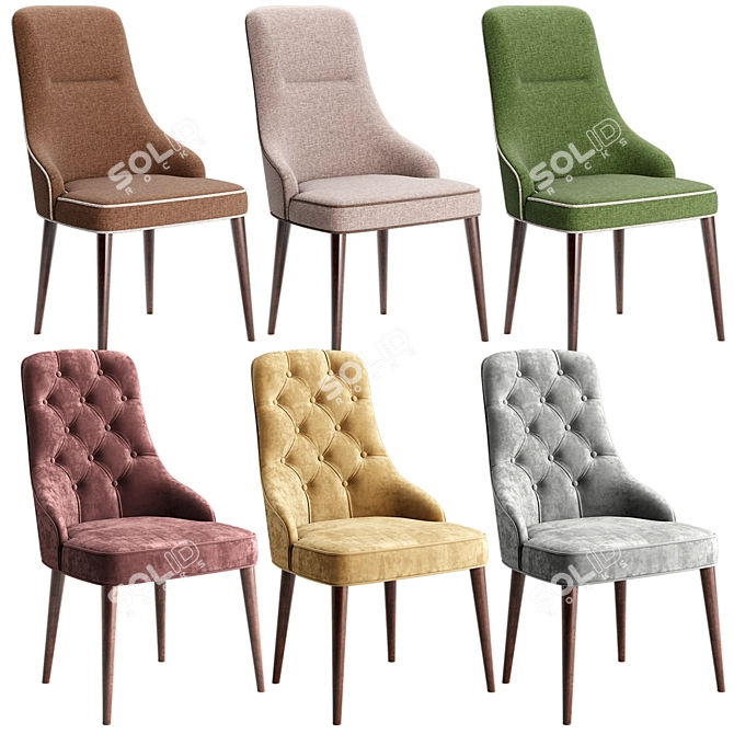 OTTI Chair: Modern and Sophisticated Seating Solution 3D model image 2