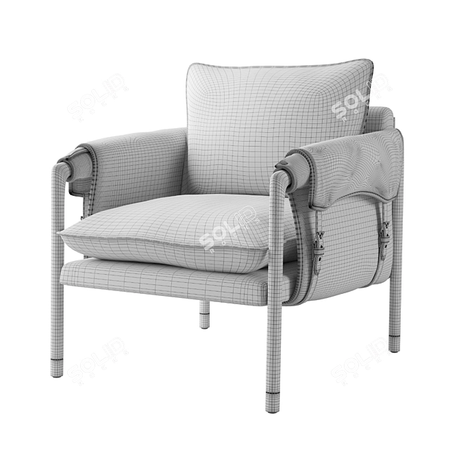 Havana Accent Chair 3D model image 4