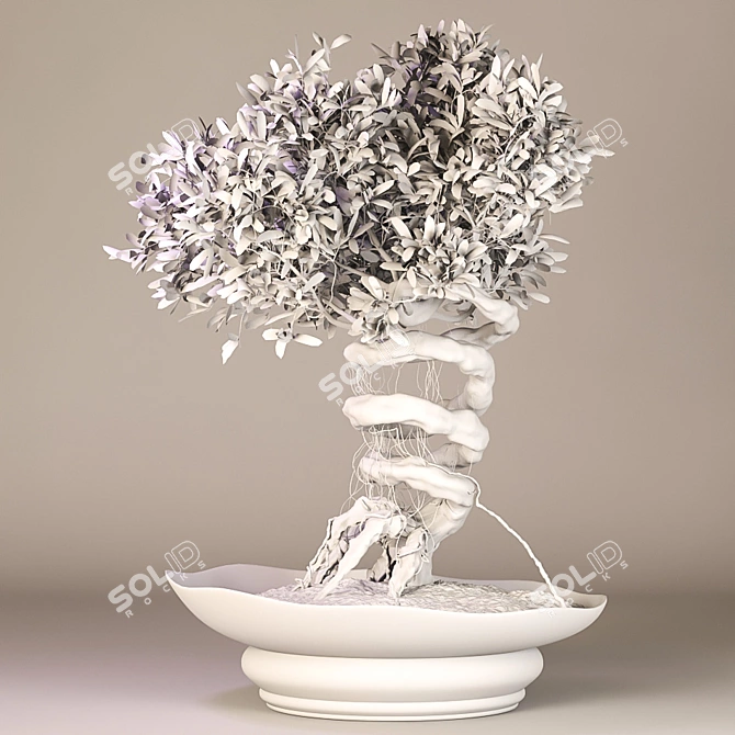 Speedtree Designed Weed Bonsai 3D model image 4