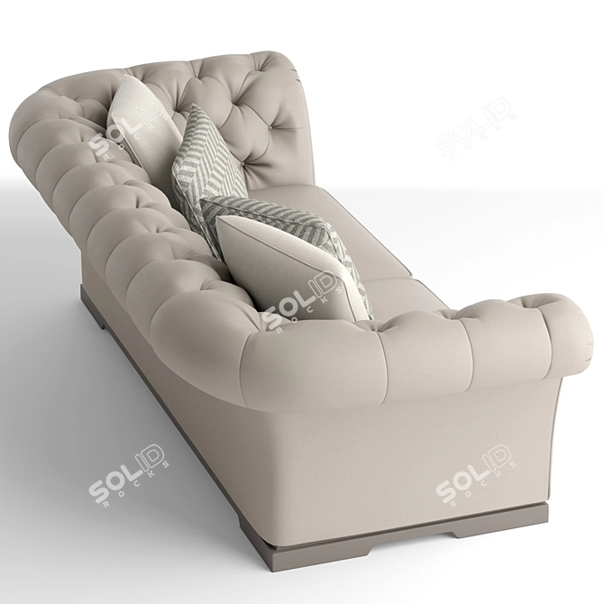 Luxury Babylon Sofa by Bruno Zampa 3D model image 2