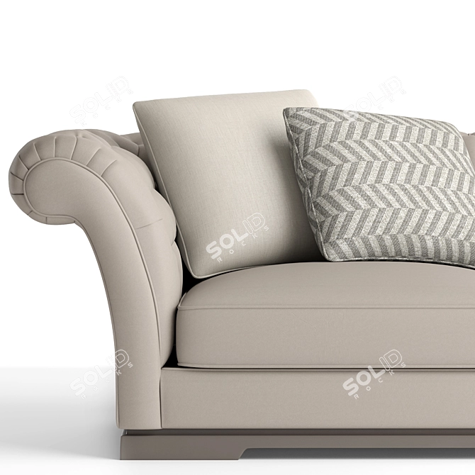Luxury Babylon Sofa by Bruno Zampa 3D model image 3