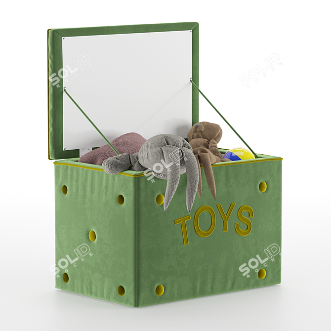 Bambini Big Box Pouf 3D model image 2