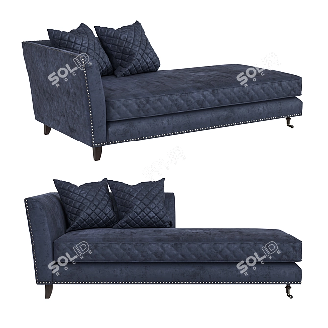 Elegant Sorrento Couch: Stylish Decor for Your Home 3D model image 1