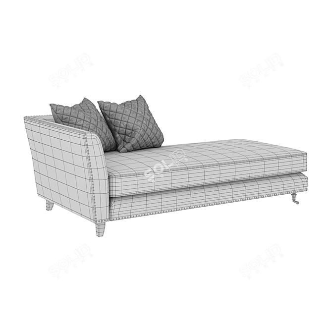 Elegant Sorrento Couch: Stylish Decor for Your Home 3D model image 4