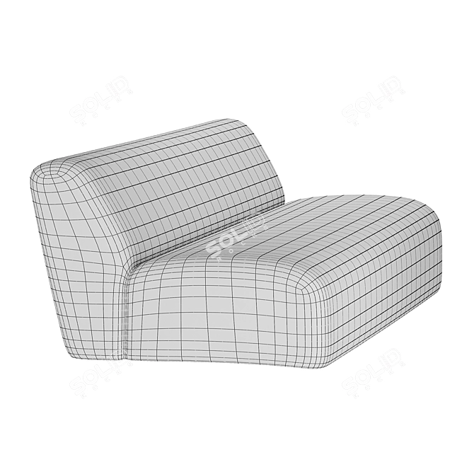 Luxury Yeti Sheepski Sofa 3D model image 3