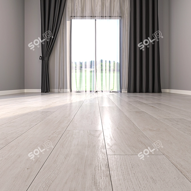 Elegant Kale Letavole Beyaz Flooring 3D model image 2