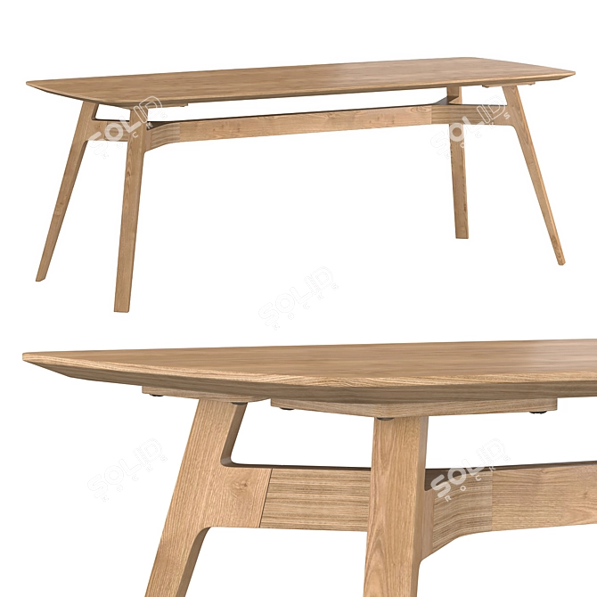 Lasting Birch Bar Table 3D model image 1