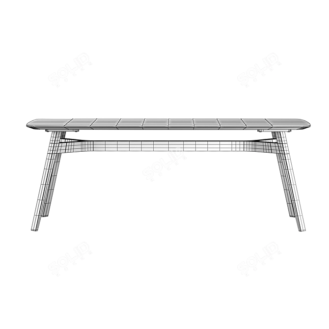 Lasting Birch Bar Table 3D model image 5