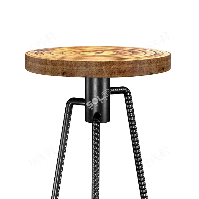 Contemporary NIKITA Barstool: Sleek Design for Modern Spaces 3D model image 4