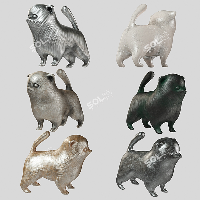 Metallized Finish: Multiple Options 3D model image 1