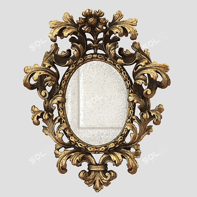 Elegant Roberto Giovannini Art Mirror 3D model image 1