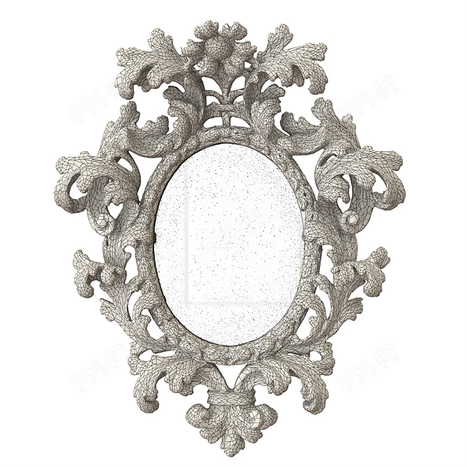 Elegant Roberto Giovannini Art Mirror 3D model image 2