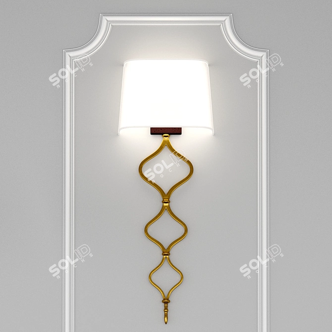 Title: Modern Style Wall Sconce - Gramercy Efrain 3D model image 4