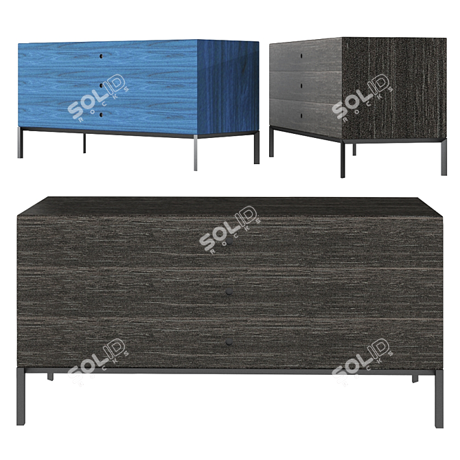 Offshore Chest of Drawers by Porro - Sleek Storage Solution 3D model image 1