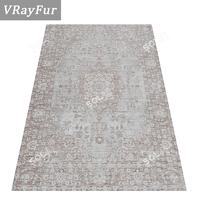 Luxury Carpet Set | High-Quality Textures 3D model image 2