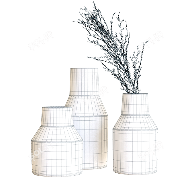 Elegant Lemont Vases for Sophisticated Decor 3D model image 2