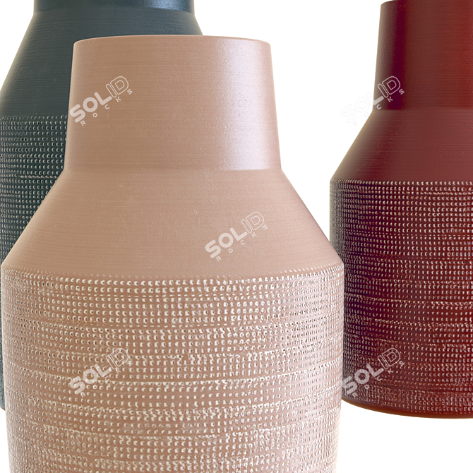 Elegant Lemont Vases for Sophisticated Decor 3D model image 4