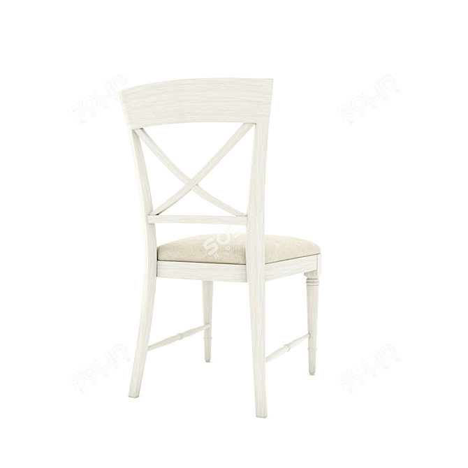 Stylish Comfort: Greenwich Dining Chair 3D model image 3