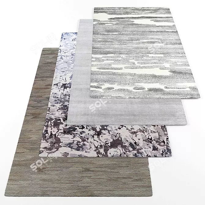 Modern Style Rug Collection 3D model image 1